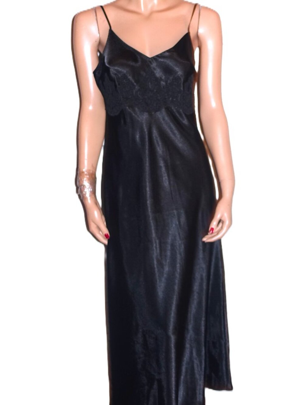 Jones New York Black embroidered Slip Dress S